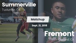 Matchup: Summerville vs. Fremont  2018