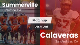 Matchup: Summerville vs. Calaveras  2018