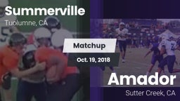 Matchup: Summerville vs. Amador  2018