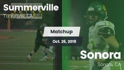 Matchup: Summerville vs. Sonora  2018