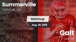 Matchup: Summerville vs. Galt  2019