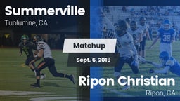 Matchup: Summerville vs. Ripon Christian  2019