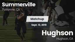 Matchup: Summerville vs. Hughson  2019