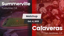 Matchup: Summerville vs. Calaveras  2019