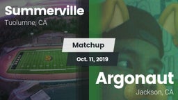 Matchup: Summerville vs. Argonaut  2019