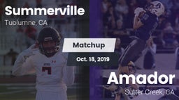 Matchup: Summerville vs. Amador  2019