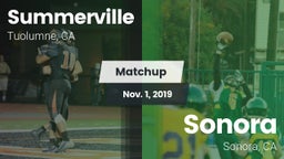 Matchup: Summerville vs. Sonora  2019