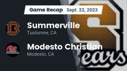 Recap: Summerville  vs. Modesto Christian  2023