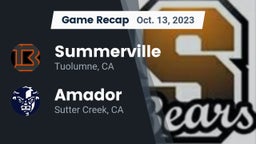 Recap: Summerville  vs. Amador  2023
