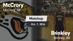 Matchup: McCrory vs. Brinkley  2016