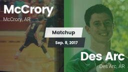 Matchup: McCrory vs. Des Arc  2017
