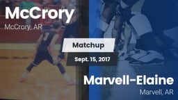 Matchup: McCrory vs. Marvell-Elaine  2017