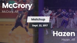 Matchup: McCrory vs. Hazen  2017