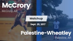 Matchup: McCrory vs. Palestine-Wheatley  2017