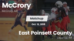 Matchup: McCrory vs. East Poinsett County  2018