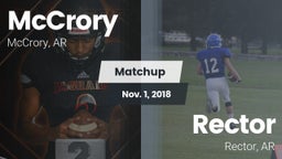Matchup: McCrory vs. Rector  2018