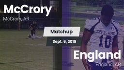 Matchup: McCrory vs. England  2019