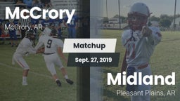 Matchup: McCrory vs. Midland  2019