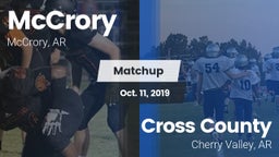 Matchup: McCrory vs. Cross County  2019