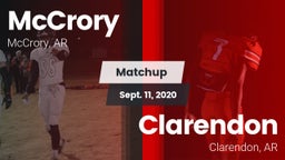 Matchup: McCrory vs. Clarendon  2020