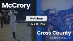 Matchup: McCrory vs. Cross County  2020