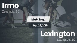 Matchup: Irmo vs. Lexington  2016