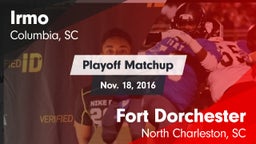 Matchup: Irmo vs. Fort Dorchester  2016
