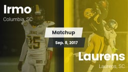 Matchup: Irmo vs. Laurens  2017