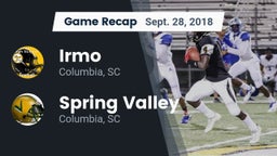 Recap: Irmo  vs. Spring Valley  2018