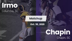 Matchup: Irmo vs. Chapin  2020