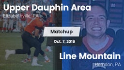 Matchup: Upper Dauphin Area vs. Line Mountain  2016