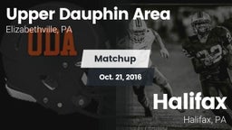 Matchup: Upper Dauphin Area vs. Halifax  2016