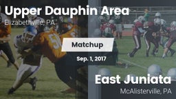 Matchup: Upper Dauphin Area vs. East Juniata  2017