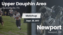 Matchup: Upper Dauphin Area vs. Newport  2017