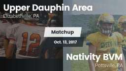 Matchup: Upper Dauphin Area vs. Nativity BVM  2017