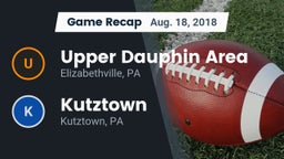 Recap: Upper Dauphin Area  vs. Kutztown  2018