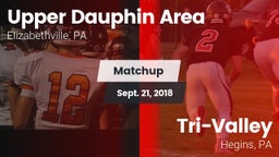 Matchup: Upper Dauphin Area vs. Tri-Valley  2018