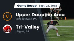 Recap: Upper Dauphin Area  vs. Tri-Valley  2018