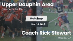 Matchup: Upper Dauphin Area vs. Coach Rick Stewart 2018