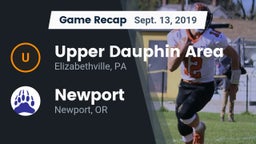 Recap: Upper Dauphin Area  vs. Newport  2019