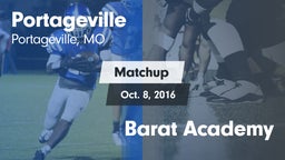 Matchup: Portageville vs. Barat Academy 2016