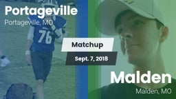 Matchup: Portageville vs. Malden  2018