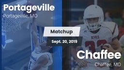 Matchup: Portageville vs. Chaffee  2019