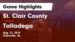 St. Clair County  vs Talladega  Game Highlights - Aug. 31, 2019