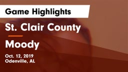 St. Clair County  vs Moody  Game Highlights - Oct. 12, 2019