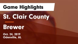 St. Clair County  vs Brewer  Game Highlights - Oct. 24, 2019
