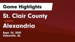 St. Clair County  vs Alexandria  Game Highlights - Sept. 24, 2020