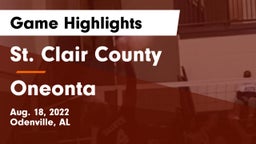 St. Clair County  vs Oneonta  Game Highlights - Aug. 18, 2022