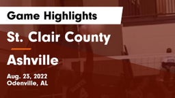 St. Clair County  vs Ashville  Game Highlights - Aug. 23, 2022
