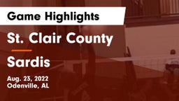 St. Clair County  vs Sardis Game Highlights - Aug. 23, 2022